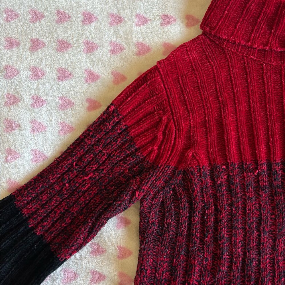 Red and Black Women's Sweater